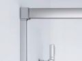 Porte de douche coulissante, 210 cm, avec un verre fixe - NANTES 310 CH